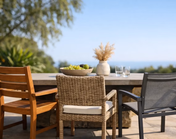 Best Materials for Outdoor Dining Chairs 2 DINING CHAIRS